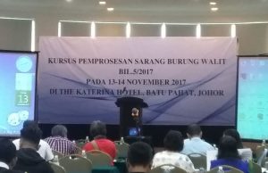 KURSUS PEMPROSESAN SARANG BURUNG WALIT JABATAN PERKHIDMATAN VETERINAR